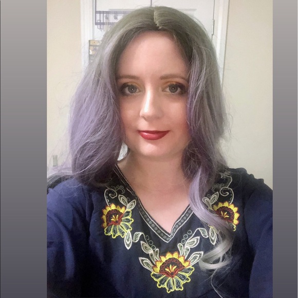 🆕 Ombré Synthetic Wig 💜🖤 - Picture 8 of 10